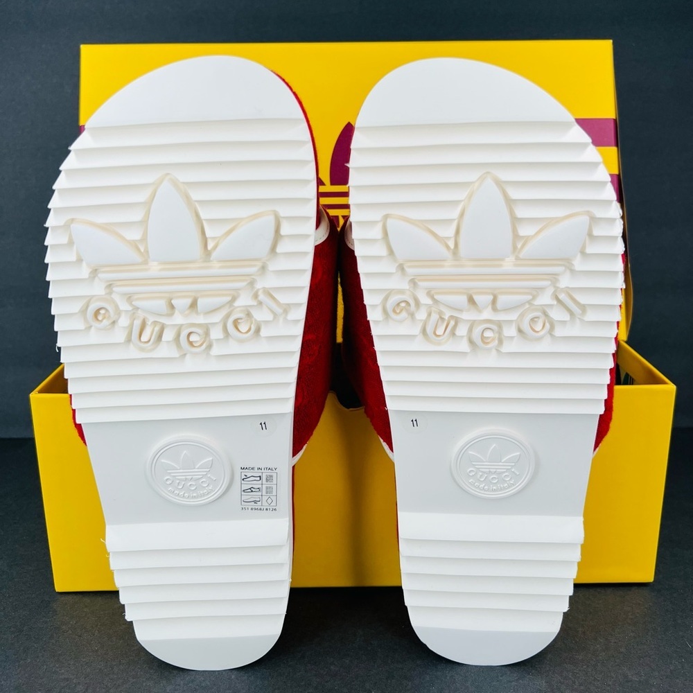 Gucci X Adidas GG Magic Sponge Demetra Vegan Logo Slides UK 11 - US 11.5 - EU 45 - Picture 8 of 14